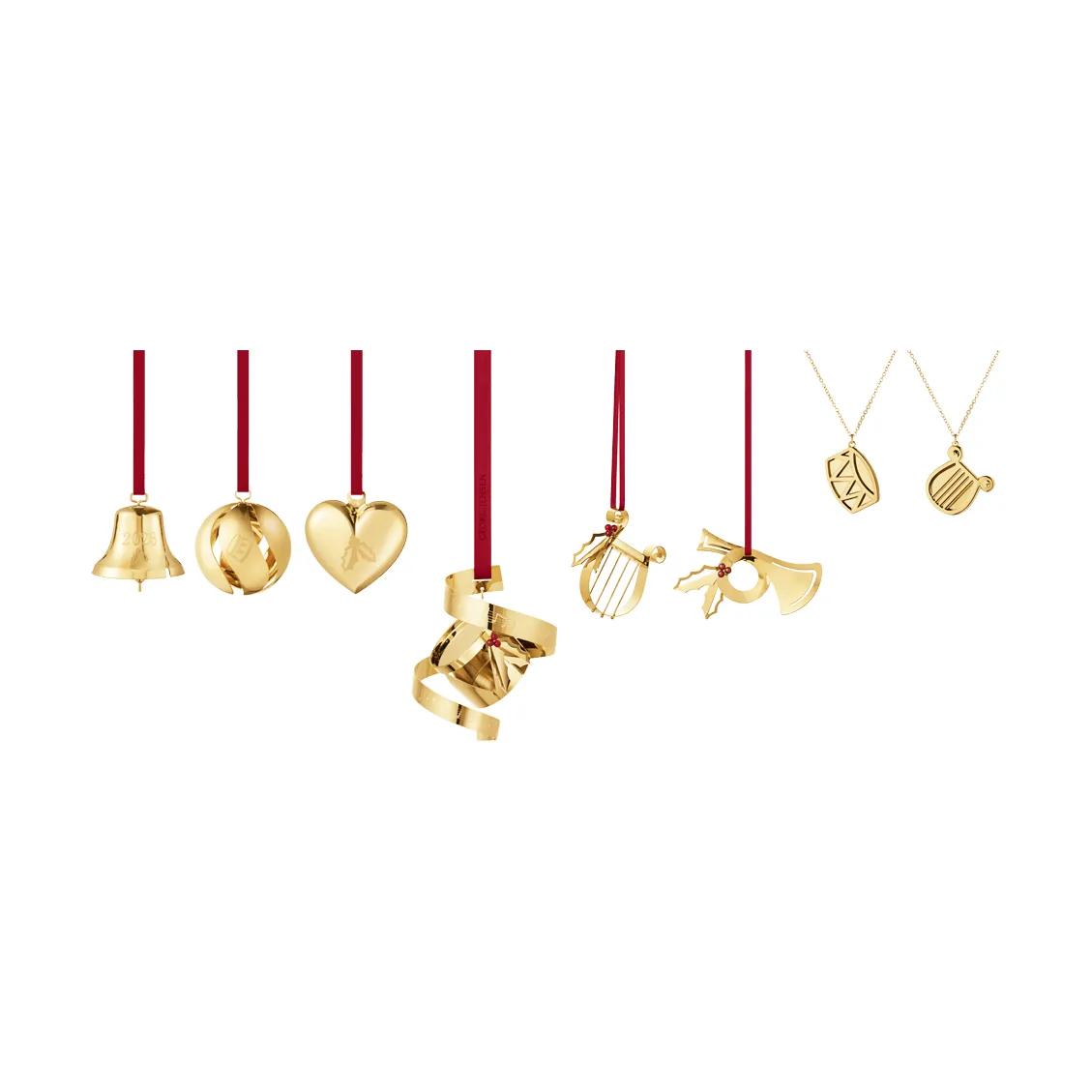 Set decorativo 2026, Oro, 8 pezzi Georg Jensen