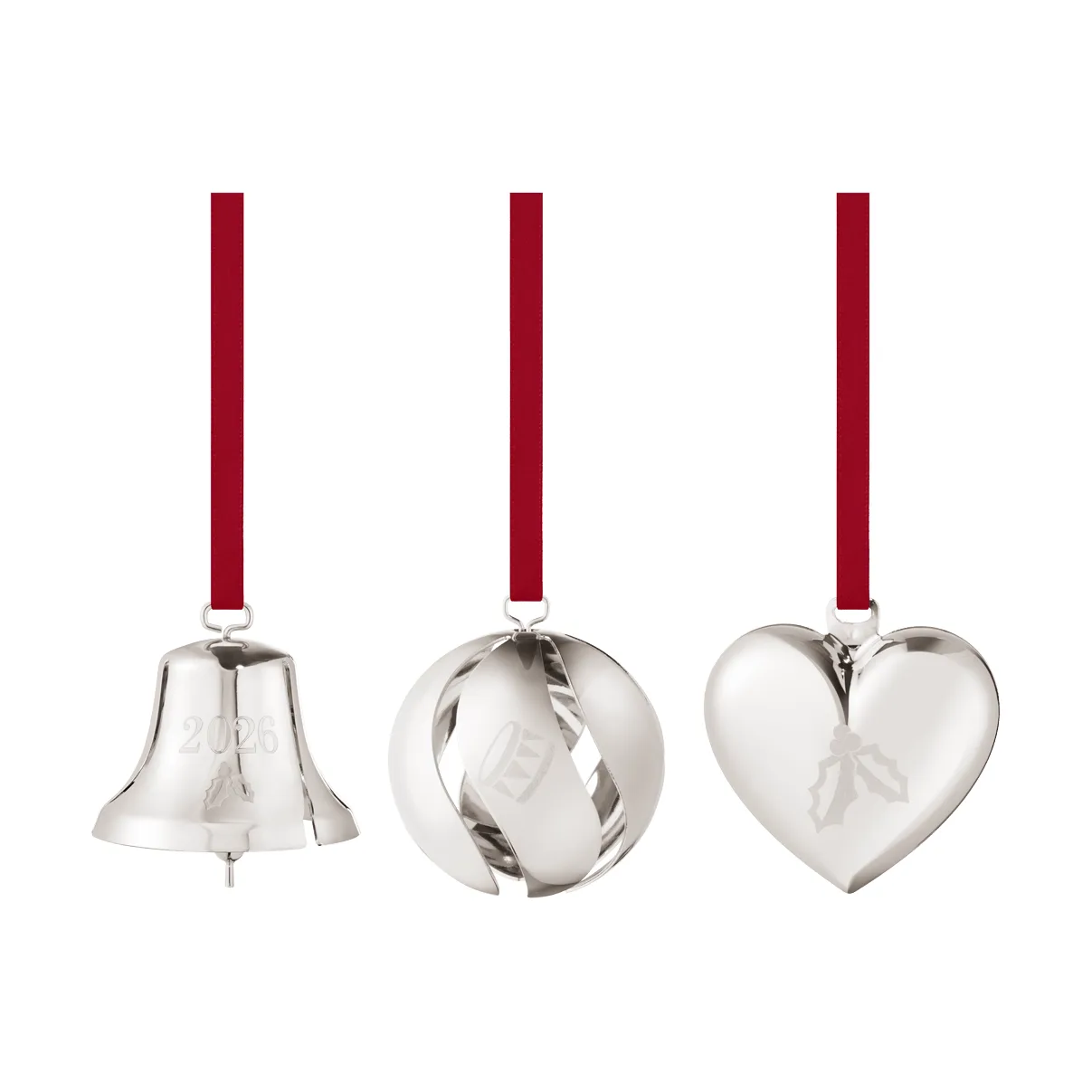 Set decorativo 2026, Palladium, 3 pezzi Georg Jensen