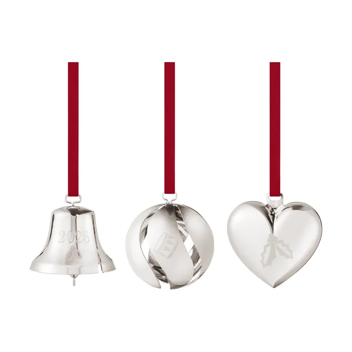 Set decorativo 2026 - Palladium, 3 pezzi - Georg Jensen