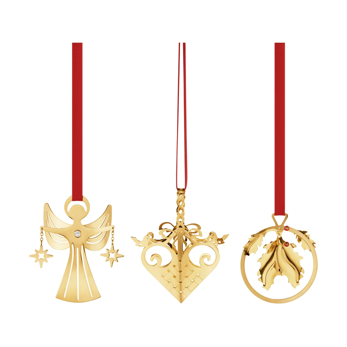 Set di mobile natalizio 2026, Oro, 3 pezzi Georg Jensen