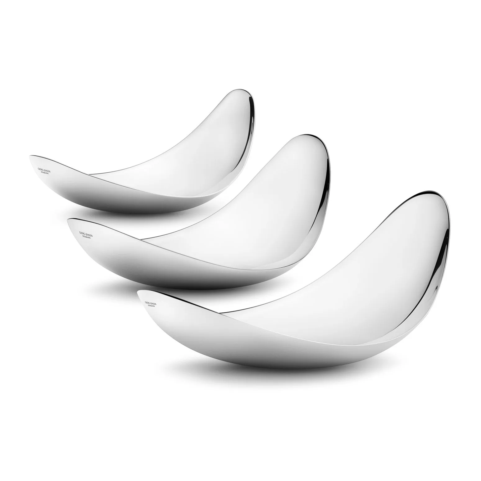 Set di piatti da portata Leaf, confezione da 3 Georg Jensen