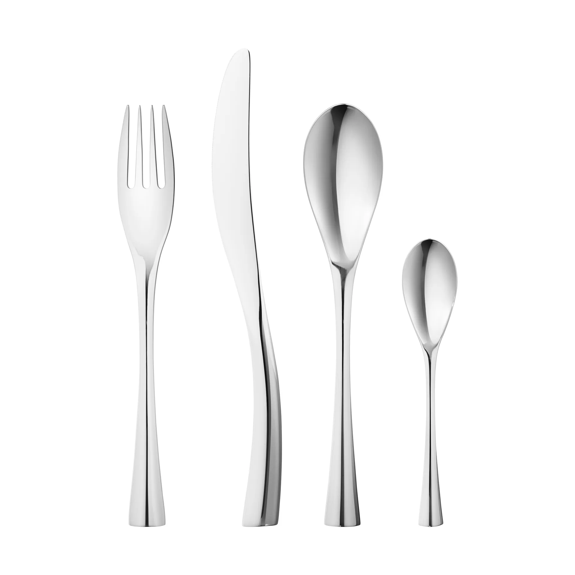 Set di posate Cobra in acciaio inox, 4 pezzi Georg Jensen