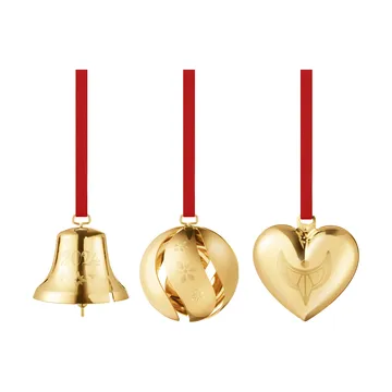Set regalo 2024 da 3 pezzi - Placcato in oro - Georg Jensen