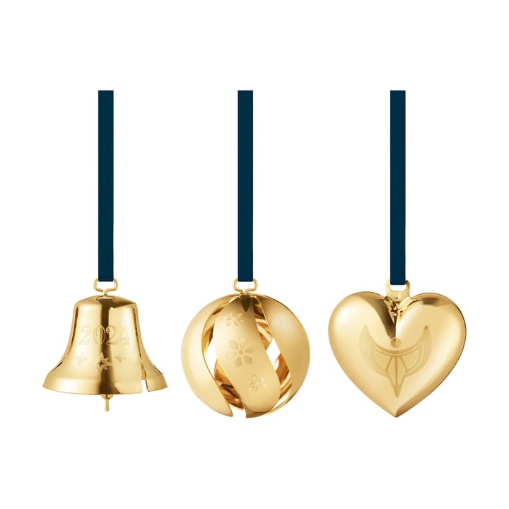 Set regalo 2024 da 3 pezzi, Placcato in oro Georg Jensen