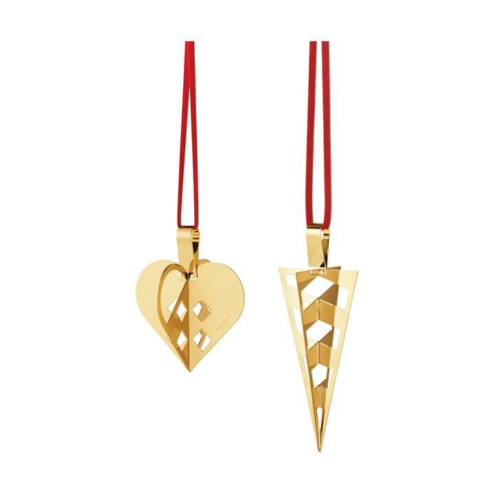 Set regalo 2025, 2 pezzi - Ottone placcato oro - Georg Jensen