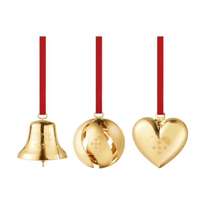 Set regalo 3 pezzi 2025 - Ottone placcato oro - Georg Jensen