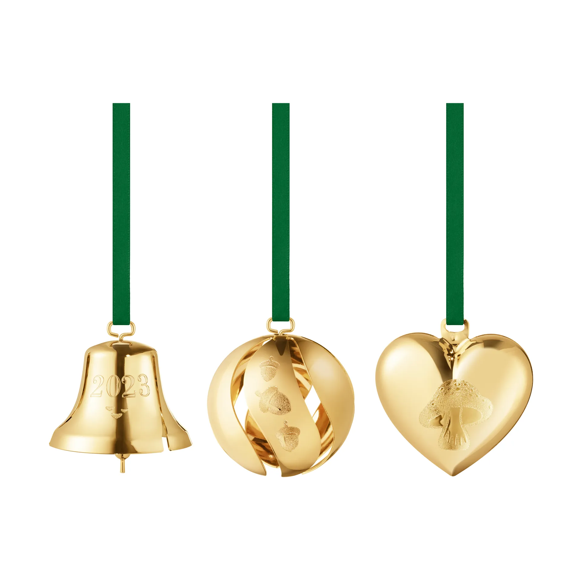 Set regalo anno 2023, 3 pezzi, Laminato in oro Georg Jensen