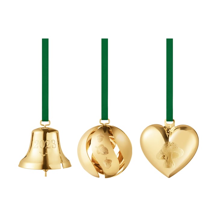 Set regalo anno 2023, 3 pezzi - Laminato in oro - Georg Jensen