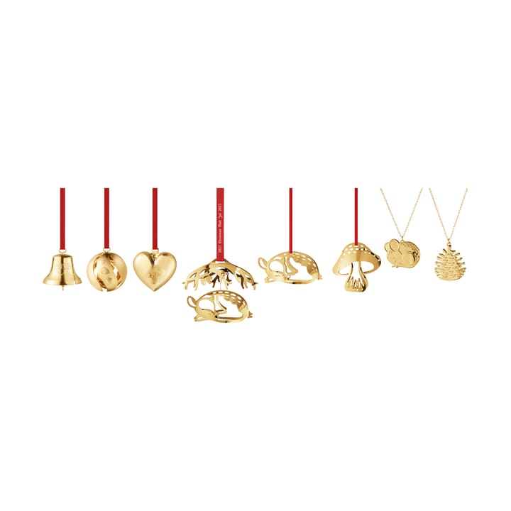 Set regalo anno 2023, 8 pezzi, Laminato in oro Georg Jensen