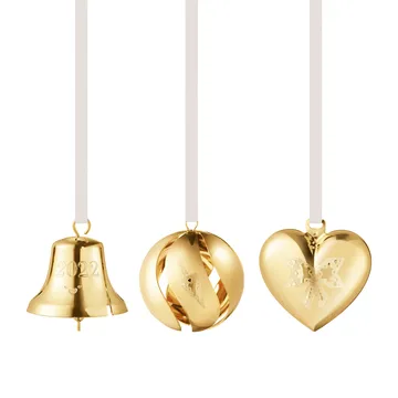 Set regalo dell'anno 2022 3 pezzi - placcato oro - Georg Jensen
