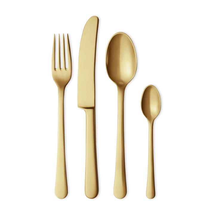 Set regalo di posate Copenhagen, 4 pezzi - Oro opaco - Georg Jensen