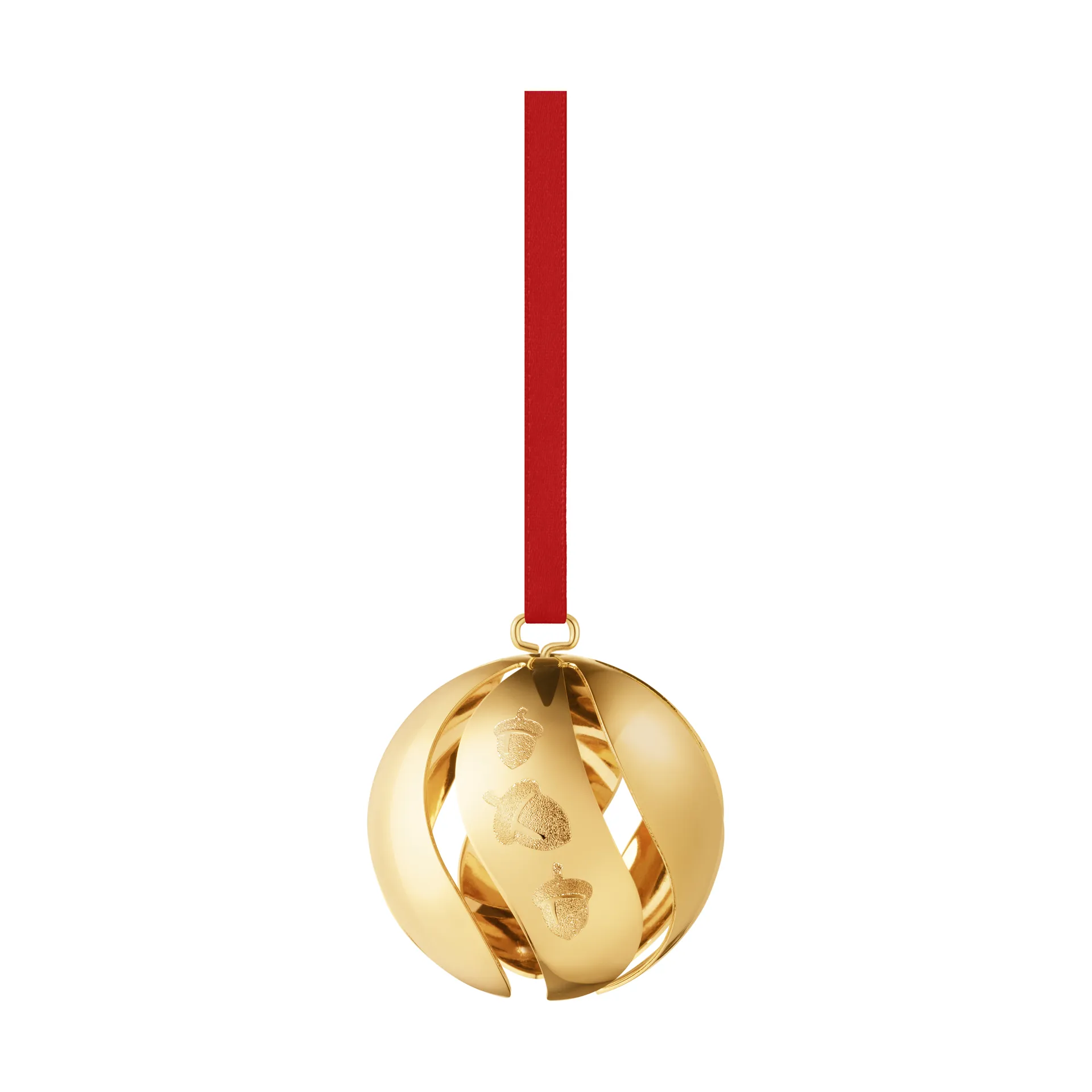 Sfera di Natale anno 2023, Laminato in oro Georg Jensen