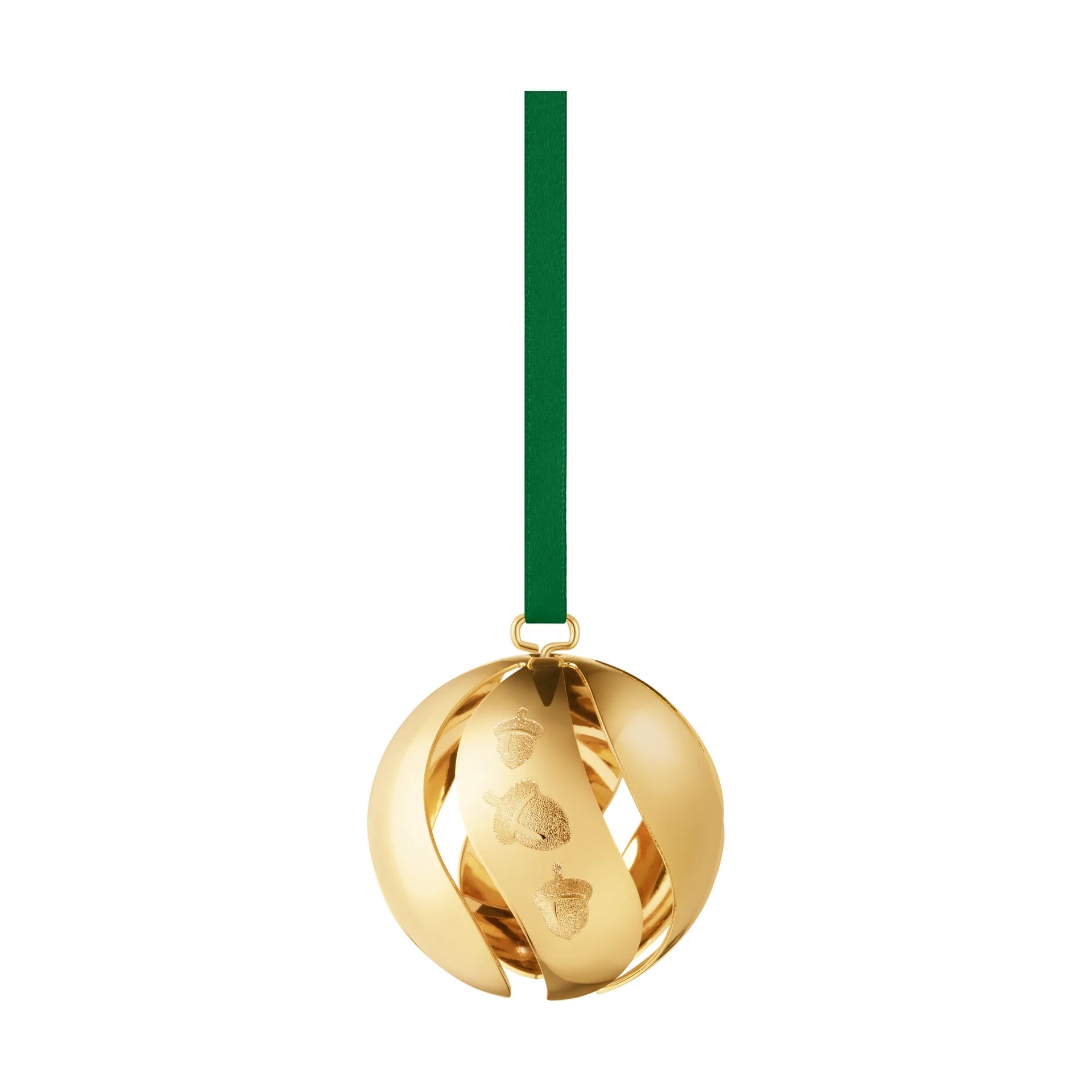 Sfera di Natale anno 2023, Laminato in oro Georg Jensen