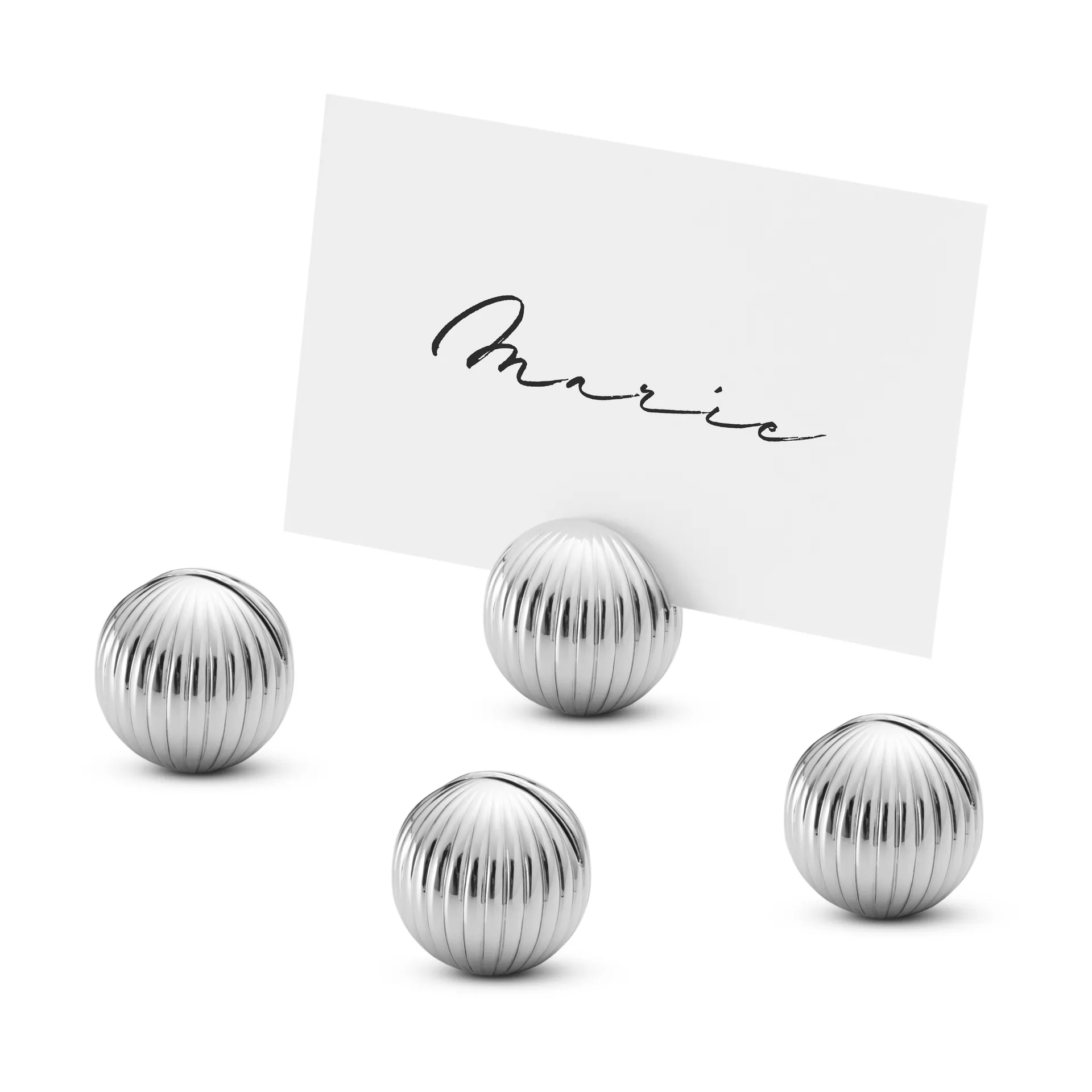 Supporto per segnaposto Bernadotte confezione da 4, Cromato Georg Jensen