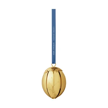 Uova decorative di Pasqua Primavera 2025 - Acciaio inossidabile placcato oro - Georg Jensen