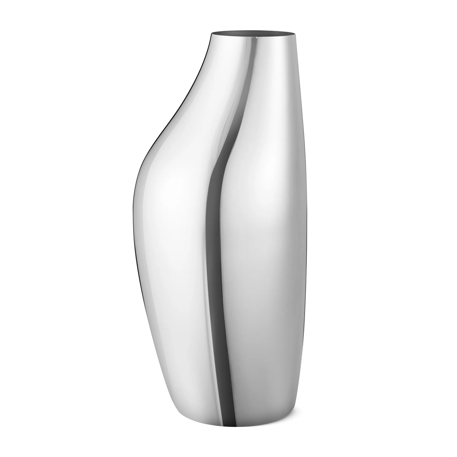 Vaso da pavimento Sky, 46 cm , Acciaio inox Georg Jensen