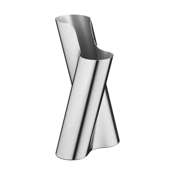 Vaso grande Lituus 34,2 cm - Acciaio inossidabile - Georg Jensen