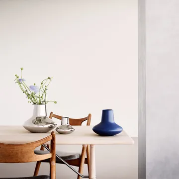 Vaso in acciaio inossidabile Henning Koppel  - piccolo 12.4 cm - Georg Jensen