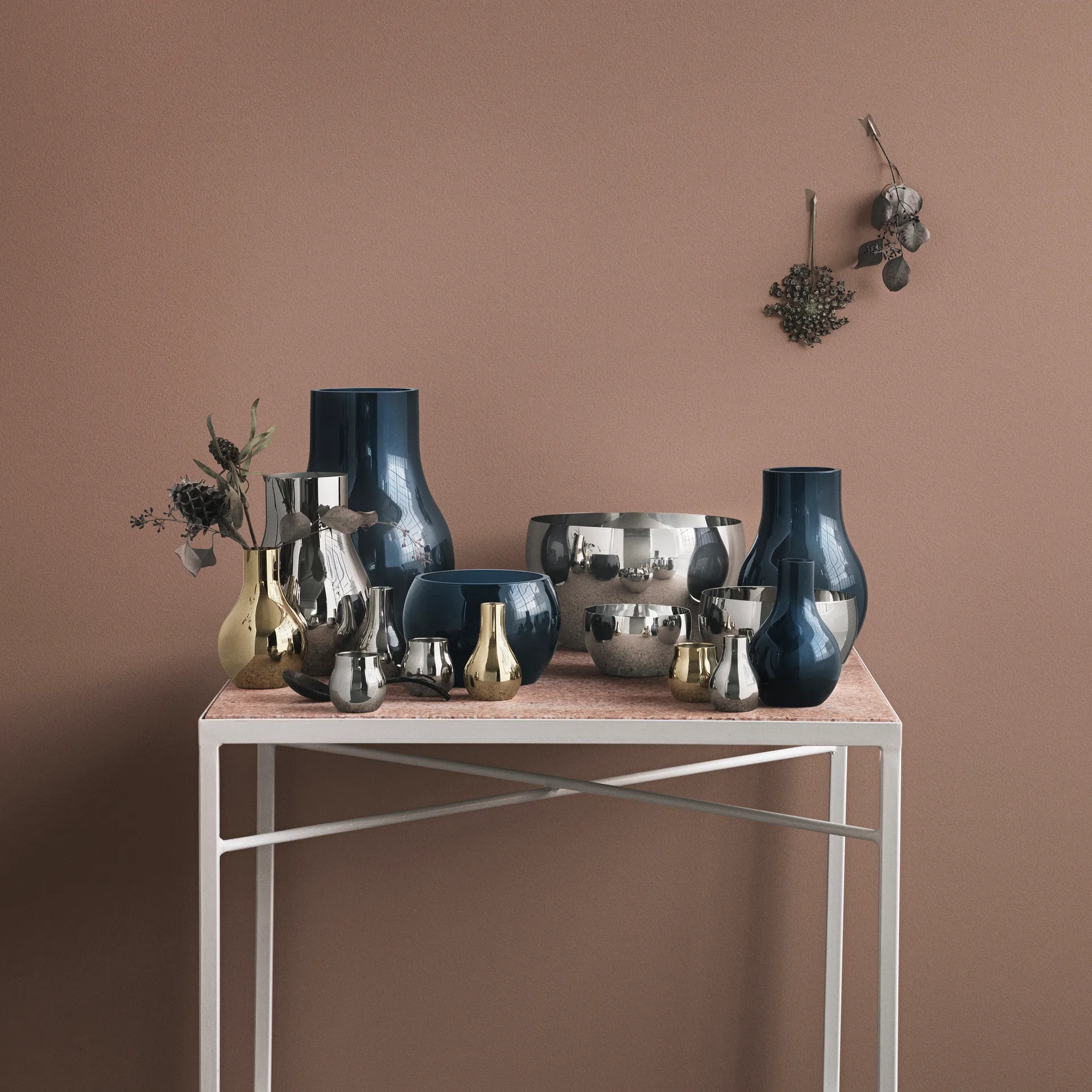 Vaso in vetro Cafu blu, medio, 30 cm Georg Jensen