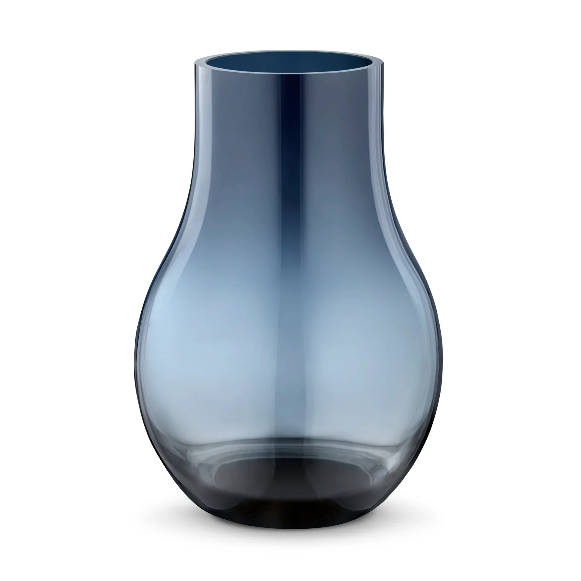 Vaso in vetro Cafu blu, Piccolo, 21,6 cm Georg Jensen
