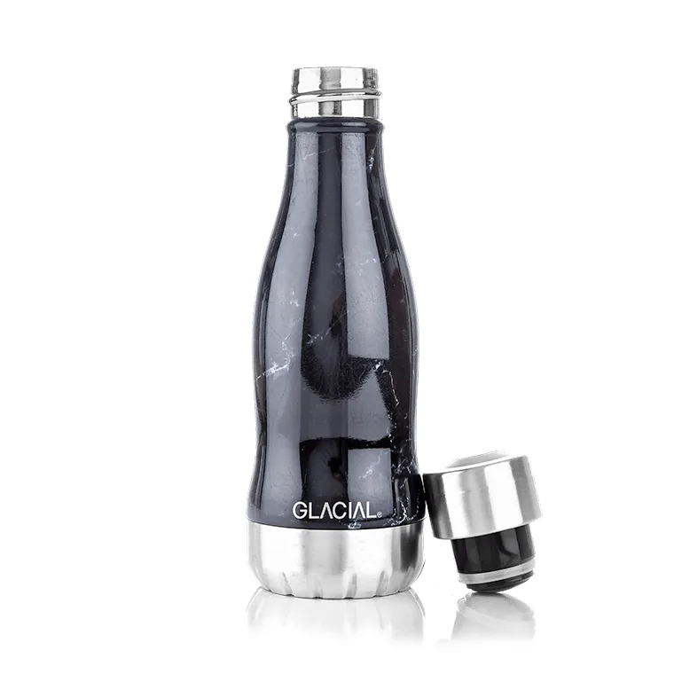 Bottiglia Glacial 280 ml, Black marble Glacial