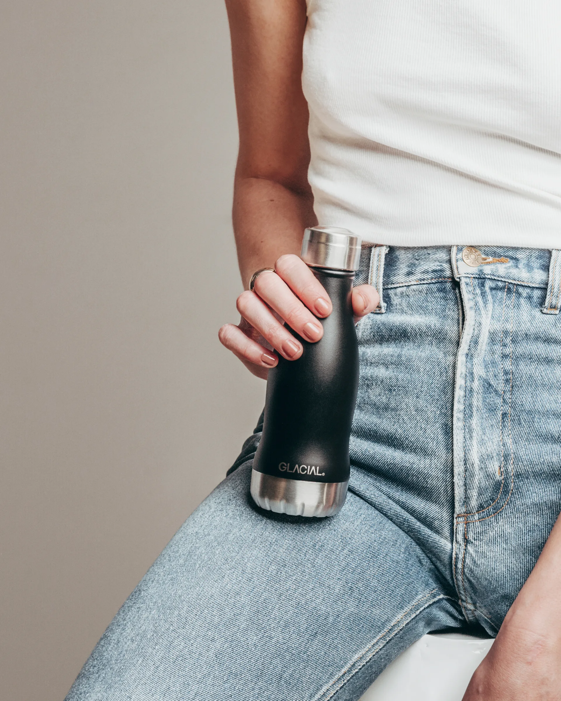 Bottiglia Glacial 280 ml, Matte black Glacial