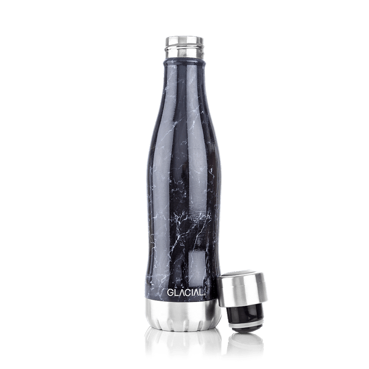 Bottiglia Glacial 400 ml - Black marble - Glacial