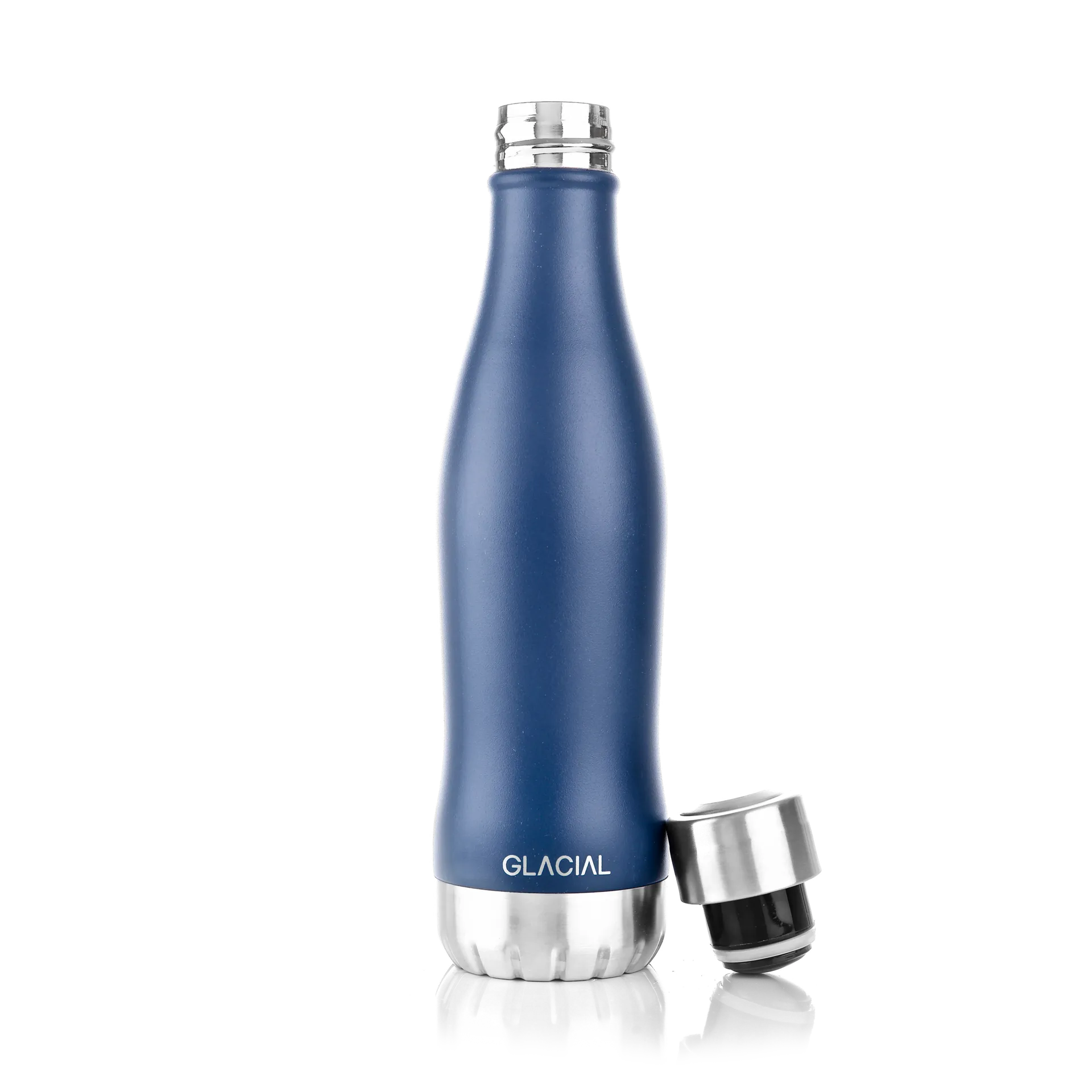 Bottiglia Glacial 400 ml, Matte navy Glacial