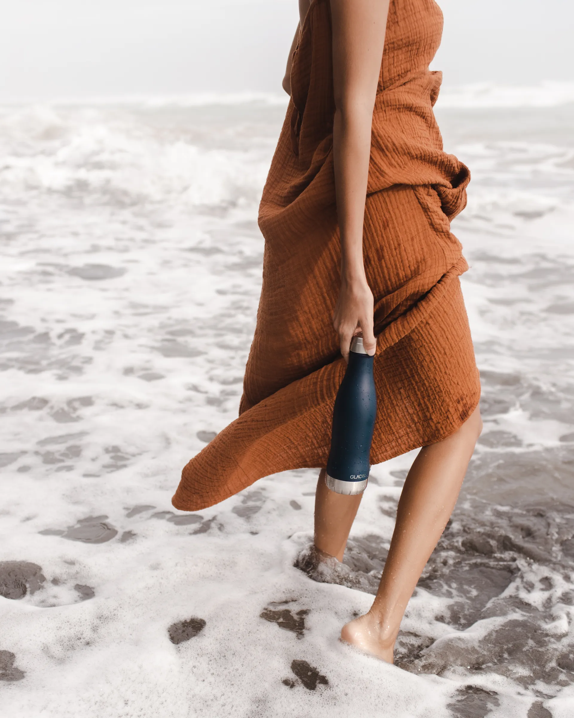 Bottiglia Glacial 400 ml, Matte navy Glacial