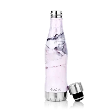 Bottiglia Glacial 400 ml - Pink marble - Glacial