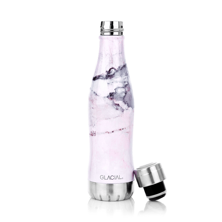 Bottiglia Glacial 400 ml - Pink marble - Glacial