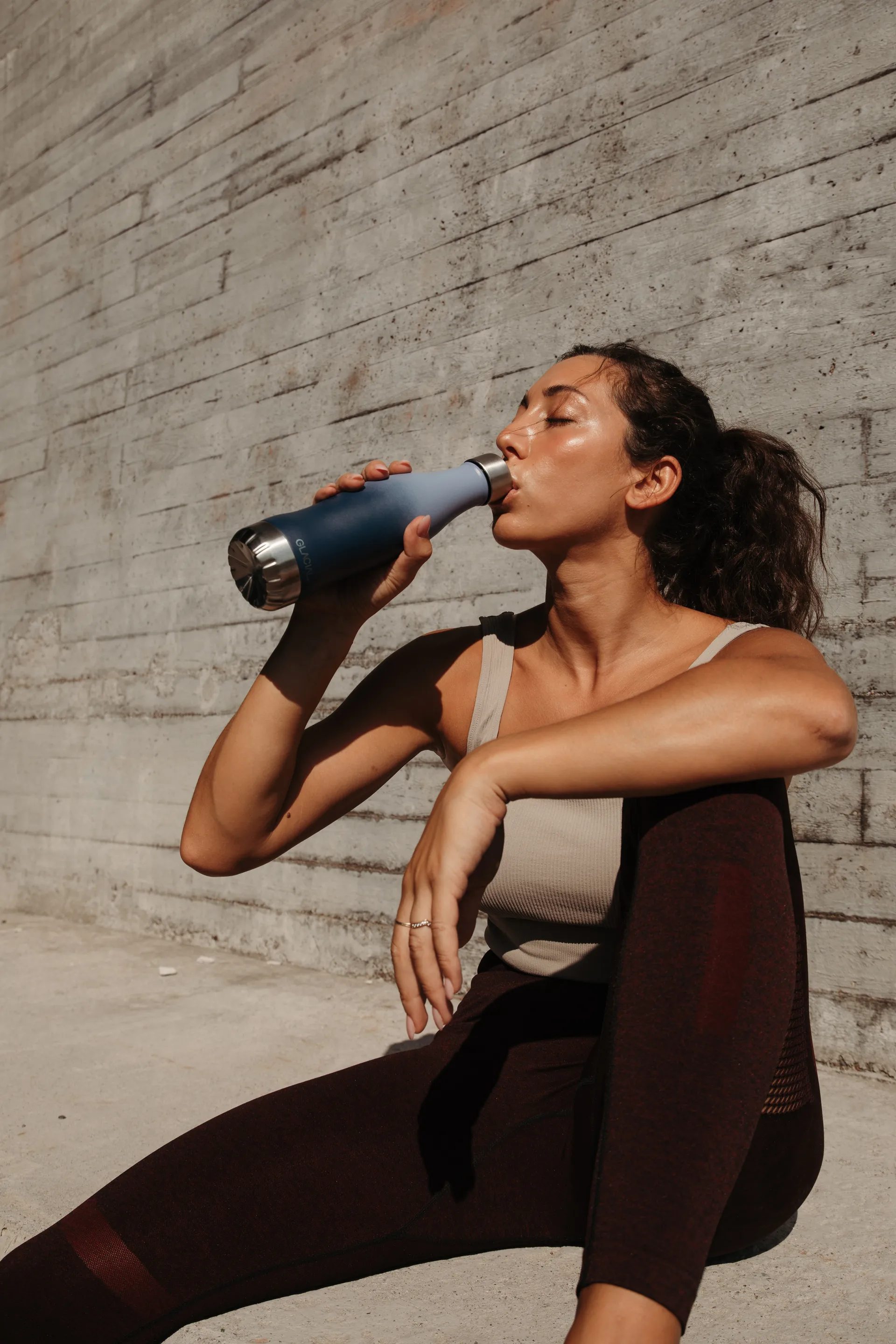 Bottiglia Glacial active 400 ml, Blue fade Glacial