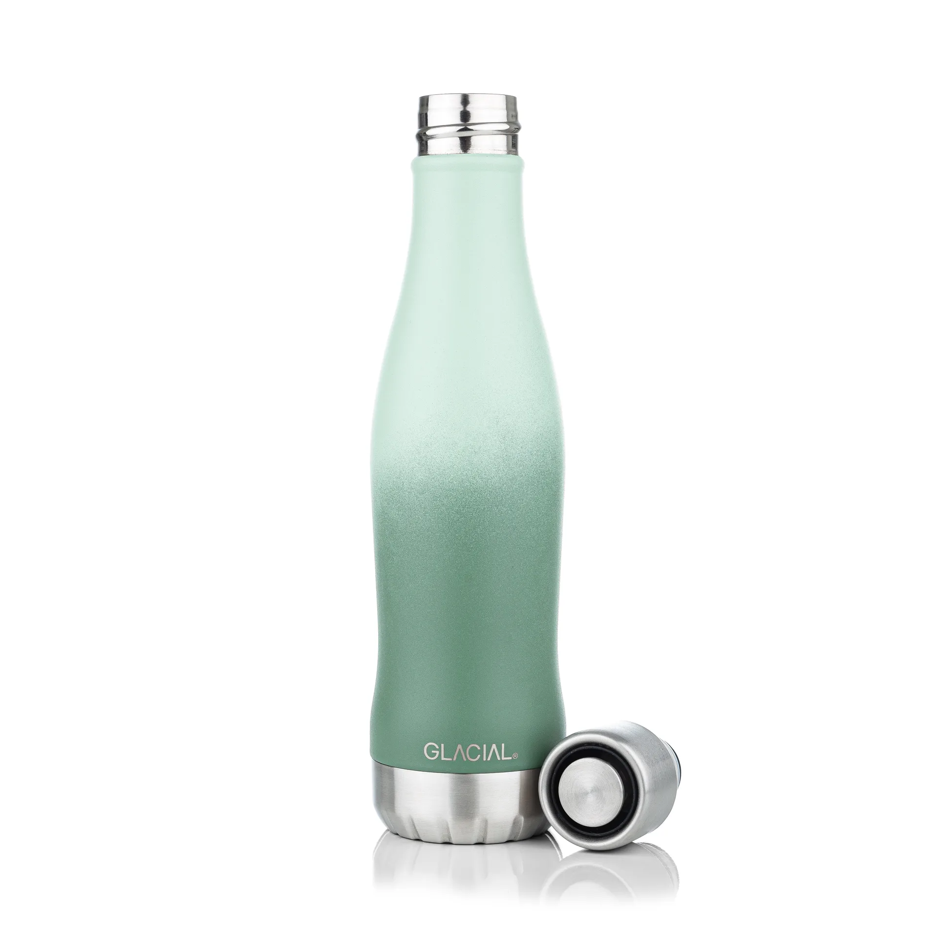 Bottiglia Glacial active 400 ml, Green fade Glacial