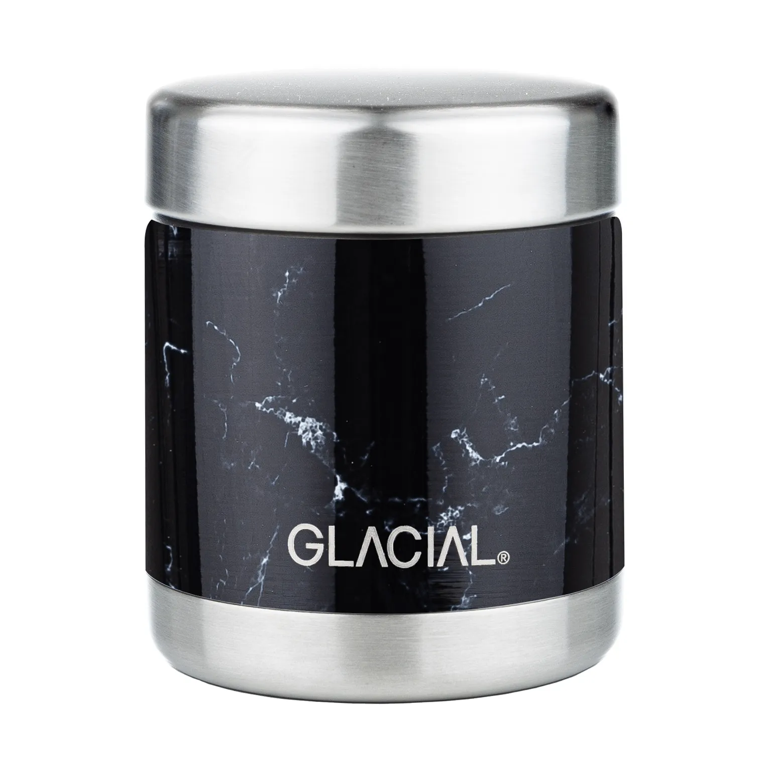 Contenitore termico per vivande Glacial 450 ml, Black marble Glacial