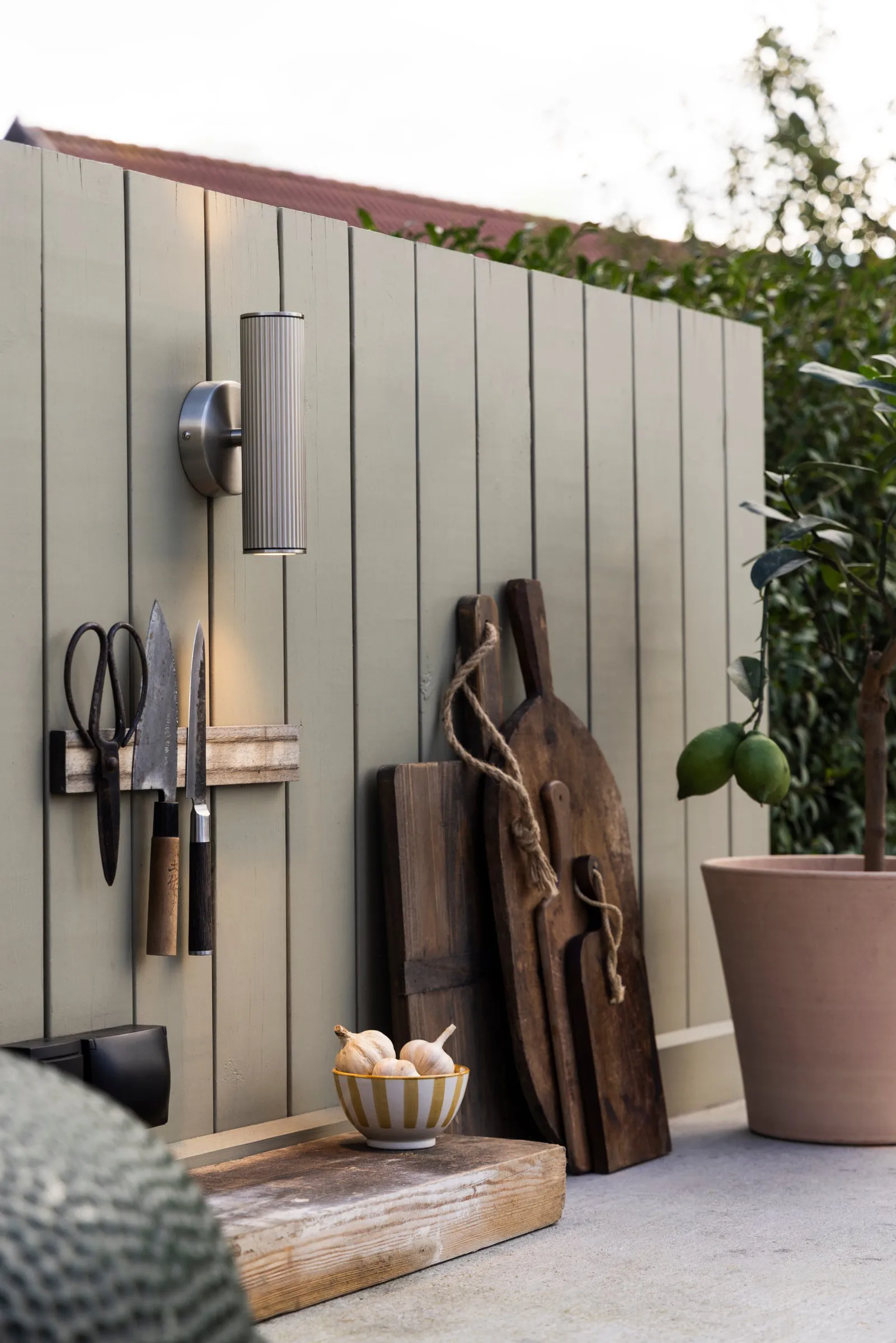 Applique da esterno per facciata Hubble up/down , Acciaio spazzolato Globen Lighting