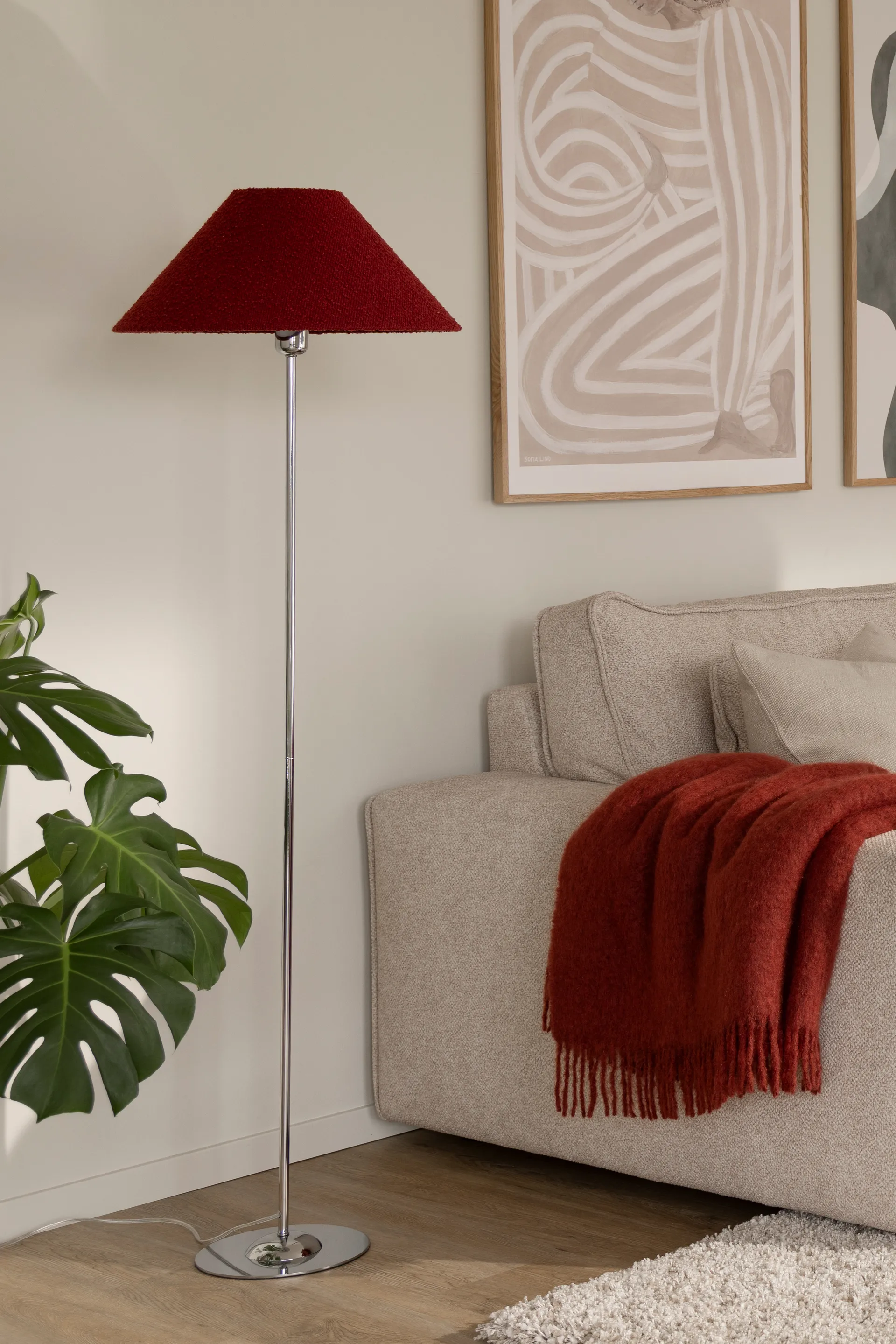 Base lampada da pavimento Iris, Cromo Globen Lighting