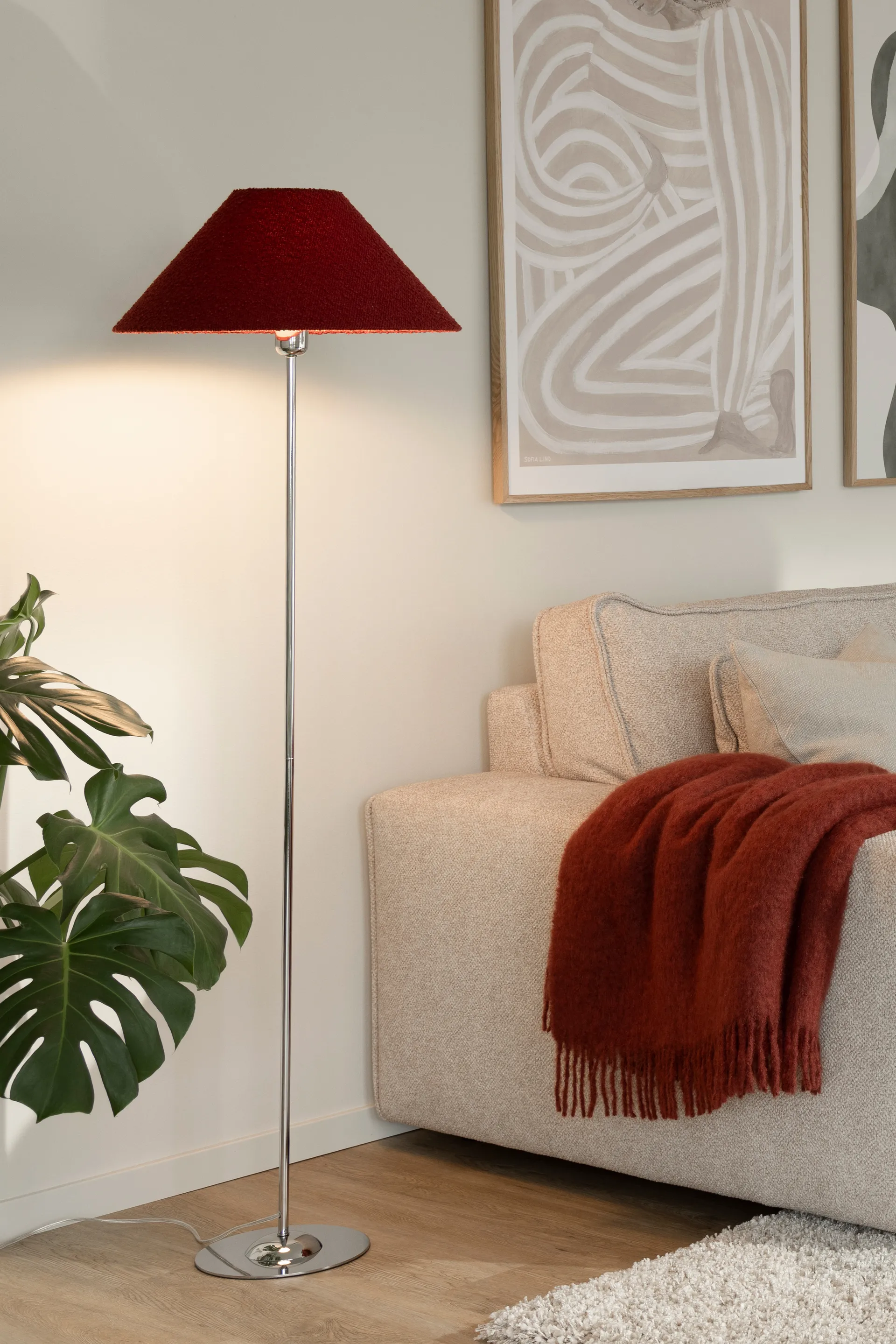 Base lampada da pavimento Iris, Cromo Globen Lighting