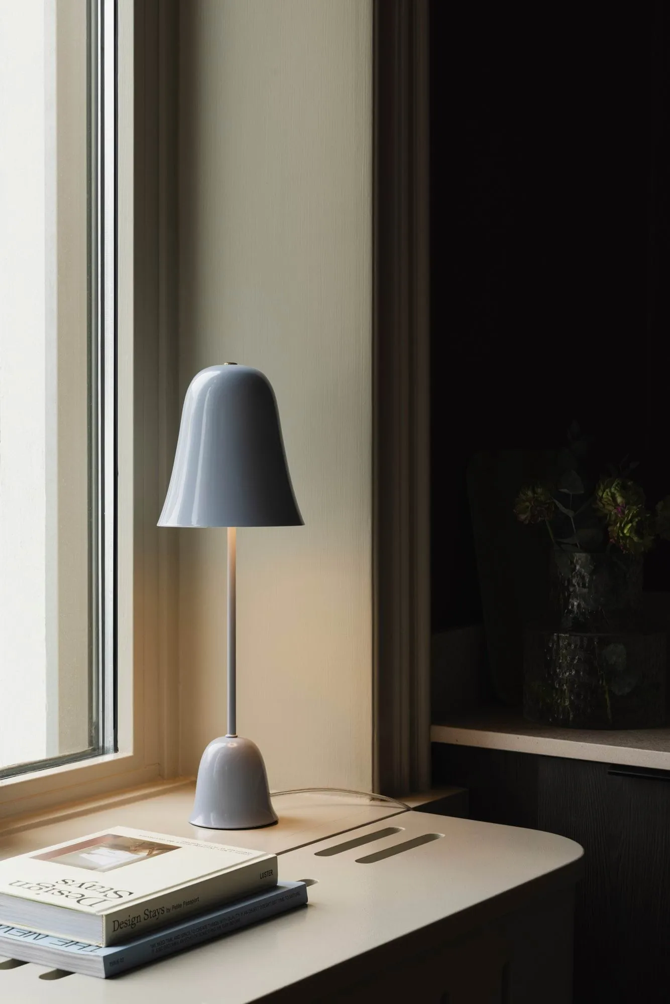 Blåklockan lampada da tavolo, Blu tenue (blu), Ø16xH50 cm Globen Lighting