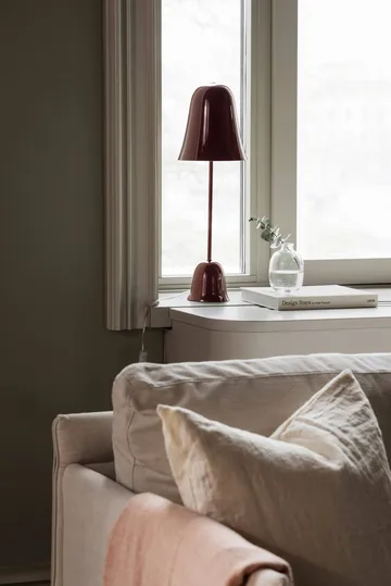 Blåklockan lampada da tavolo - Winröd (rosso), Ø16xH50 cm - Globen Lighting