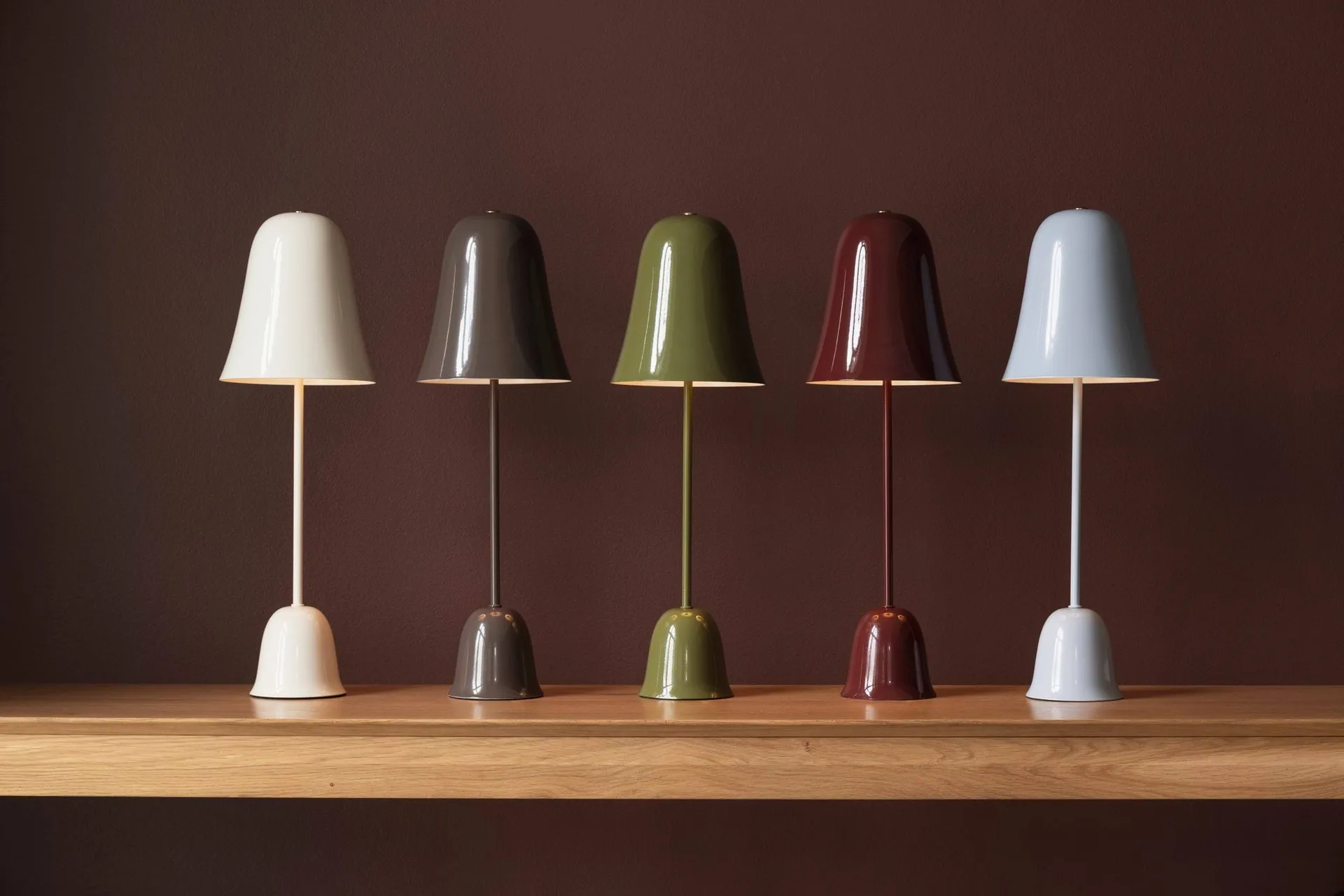Blåklockan lampada da tavolo, Winröd (rosso), Ø16xH50 cm Globen Lighting