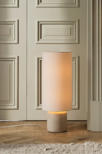 Florian lampada da pavimento - Bouclé bianco/beige, Ø30x80 cm - Globen Lighting