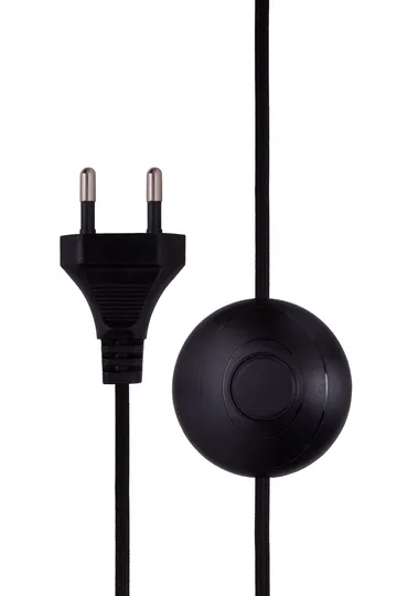 Florian lampada da pavimento - Bouclé bianco/nero, Ø30x80 cm - Globen Lighting