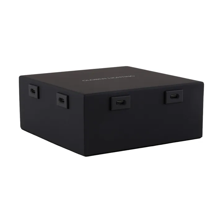 Globen Lighting hub di ricarica USB C - Nero, 8 adattatori - Globen Lighting