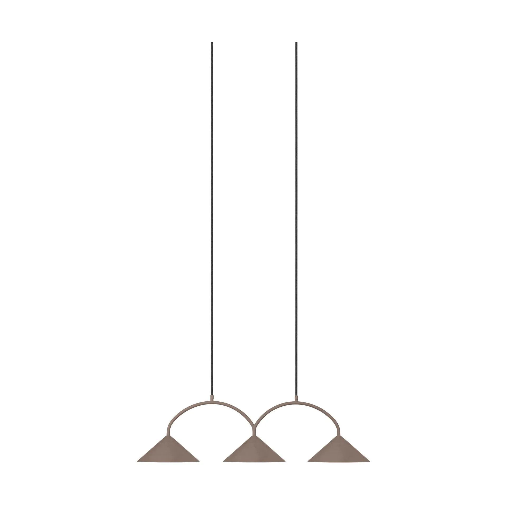 Lampada a sospensione Curve 3, Mocha Globen Lighting