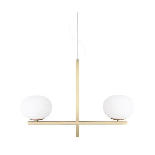 Lampada a sospensione Gemini 87 cm, Ottone Globen Lighting