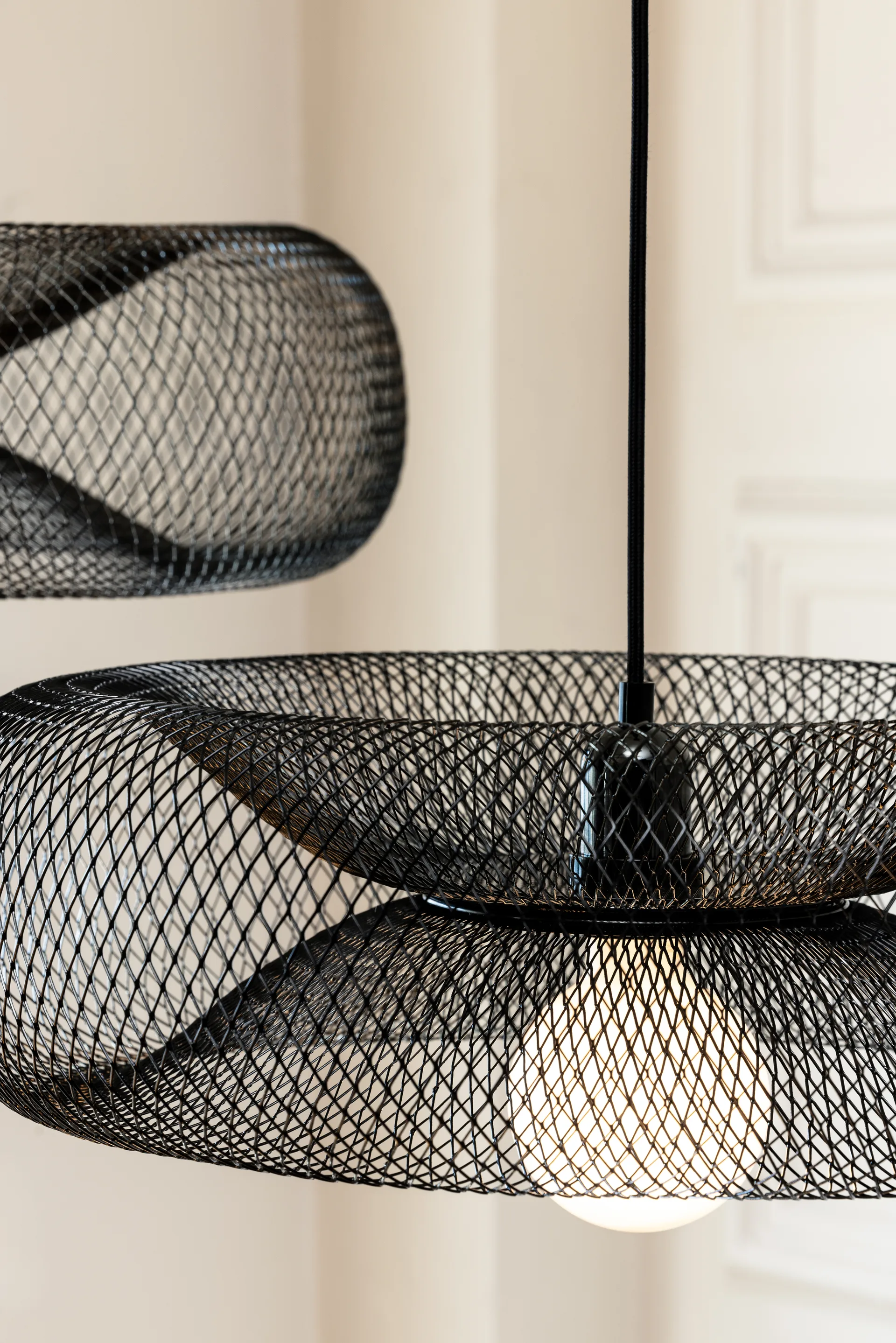 Lampada a sospensione Torus 50, Nero Globen Lighting