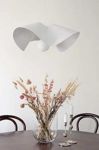 Lampada a sospensione Volang Ø 50 cm, Bianco Globen Lighting