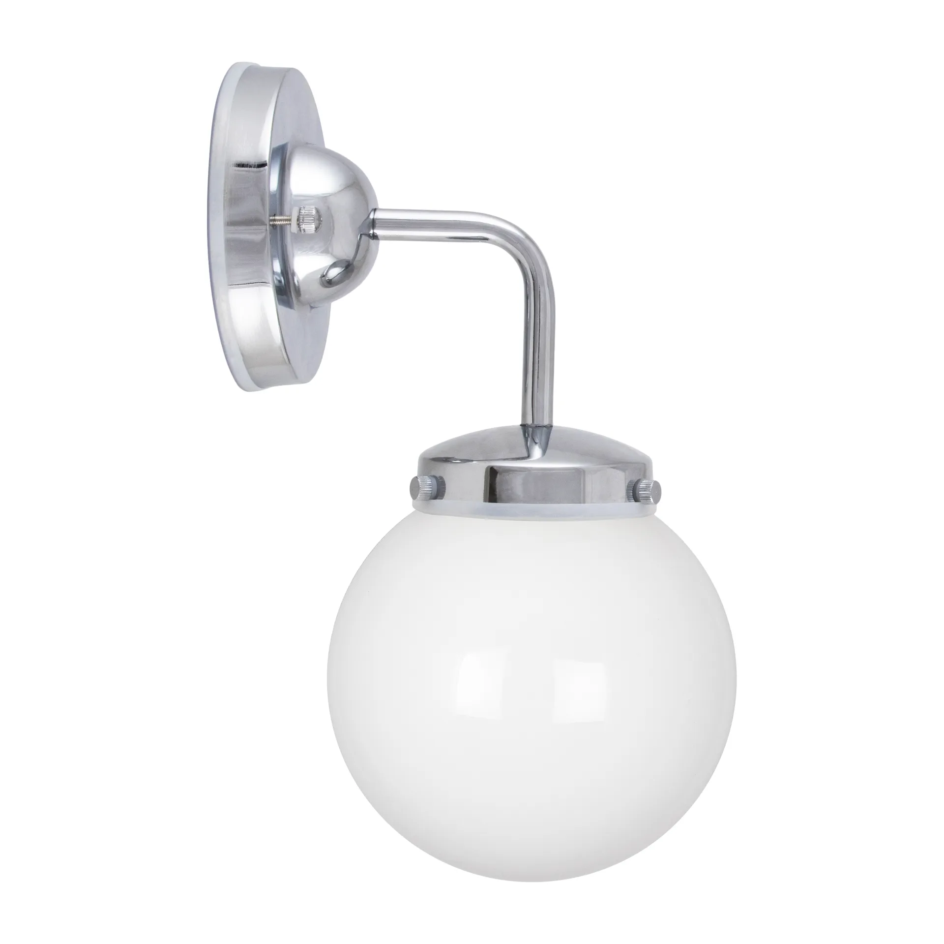Lampada da parete Alley 1 IP44, Cromo-bianco Globen Lighting