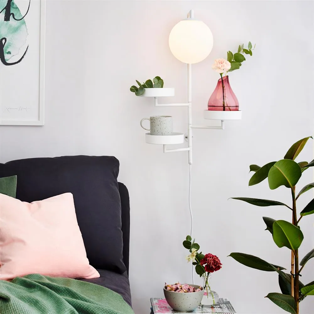 Lampada da parete Astoria, bianco Globen Lighting