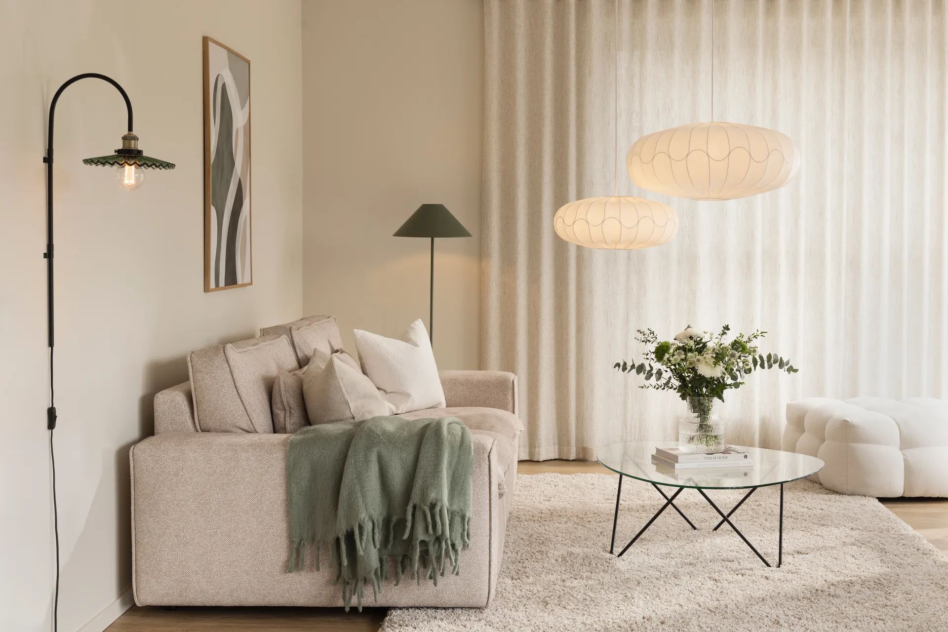 Lampada da parete Cobbler 75 cm, Verde Globen Lighting